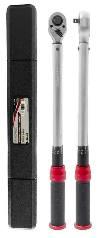 Momenttiavain 3/8" 10-110 Nm 72-hampainen Suosittu