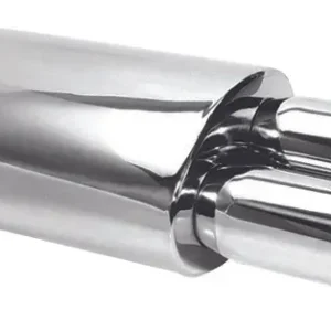 Kuuma Tarjous Tuning äänenvaimennin, sisä Ø 58 mm, ulko 203 x 127 x 305 mm Ø, pituus 533 mm