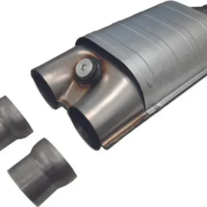 Bestseller Yleismallinen katalysaattori bensiini-autoille, 190 x 100 mm, putken 1 sisä Ø 2 x 48 mm, putken 2 sisä Ø 55,5 mm