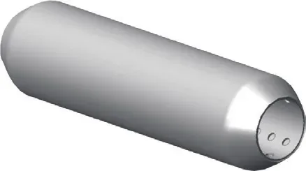 Alkuperäinen Yleismallinen äänenvaimennin, pyöreä, 76 x 350 mm, putken 1 sisä Ø 52,0mm, putken 2 sisä Ø 52,0 mm