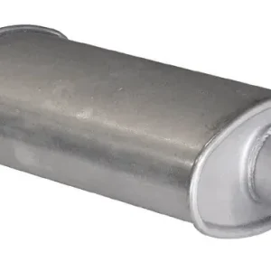 Yleismallinen äänenvaimennin, ovaali, 200 x 105 x 420 mm, putken 1 sisä Ø 60,5 mm, putken 2 sisä Ø 60,0 mm Flash-Tarjous
