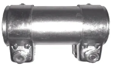 Edullinen Yhdysputki klemmareilla, pituus 120 mm, sisä Ø 43 mm, seinämä 1,5 mm, galvanoitu