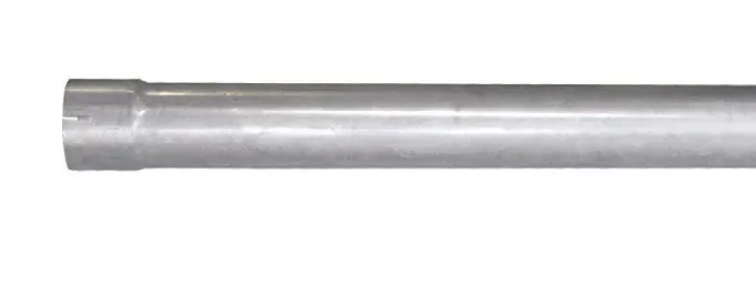 Suora putki 0,5 m, levitys toisessa päässä, ulko Ø 40 mm, aluminoitu teräs Loppuunmyynti