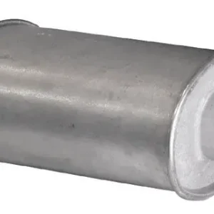 Yleismallinen äänenvaimennin, ovaali, 215 x 135 x 250 mm, putken 1 sisä Ø 76,5 mm, putken 2 sisä Ø 76,5 mm Loppuunmyynti