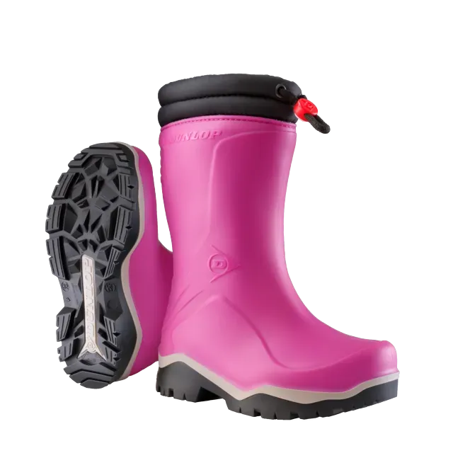 Kausialennus Dunlop Kids Blizzard lasten talvikumisaappaat, pinkki koko 27