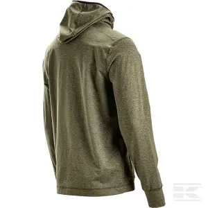 Vetoketjullinen fleece hupulla miesten, oliivinvihreä Pakollinen (Must-Have)