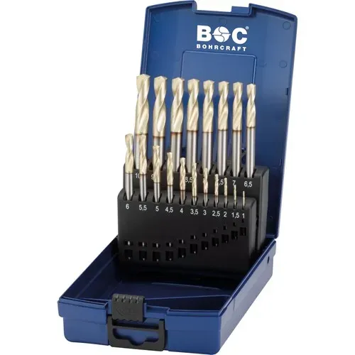Bestseller Bohrcraft M42 HSS-E Co8 HARDOX poranteräsarja 1-10mm x 0,5mm 19 osaa