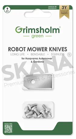 Robottiruohonleikkurin terät, 9kpl, 0,60 mm, Husqvarna Automower Superhinta