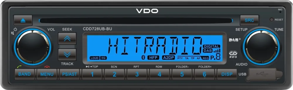 Radio-CD-USB-BT-DAB VDO 24V Alkuperäinen