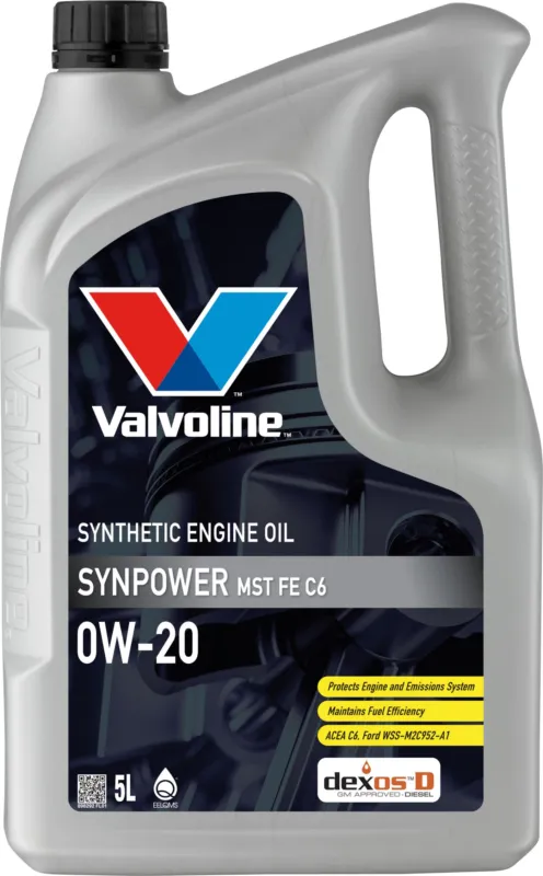 Alennettu Hinta Valvoline Synpower Mst Fe C6 0W-20 Moottoriöljy 5l