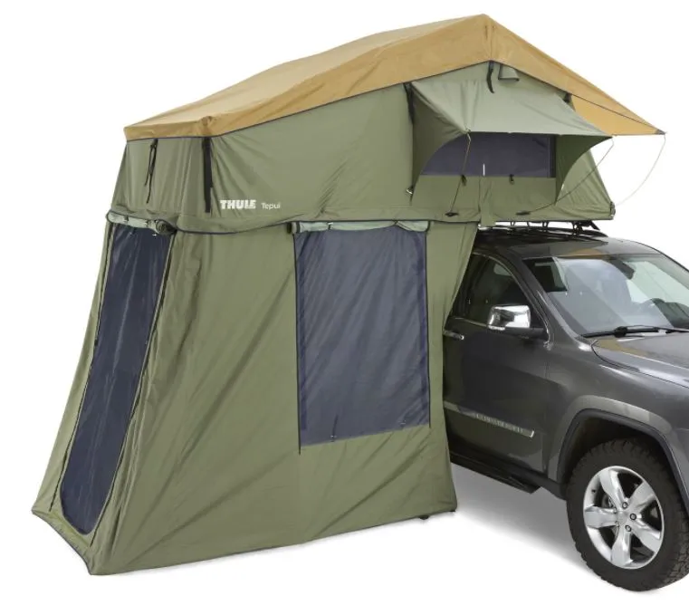 Kuuma Tarjous Thule Tepui Explorer Autana 3 sivuseinillä Olive Green Kattoteltta autoon