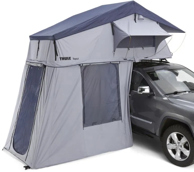 Uutuus Thule Tepui Explorer Autana 4 sivuseinillä Haze Gray Kattoteltta autoon