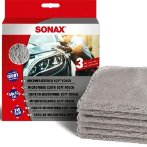 SONAX Mikrokuituliina Soft Touch 40x40 3kpl Aito