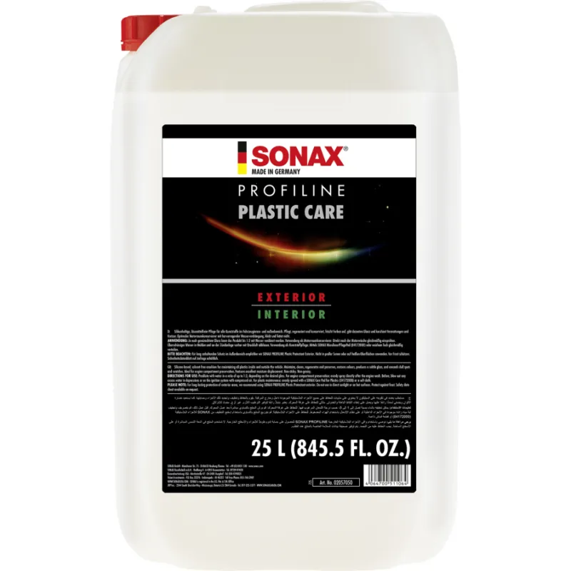 Uutuus SONAX Profiline muovinhoitoaine 25L