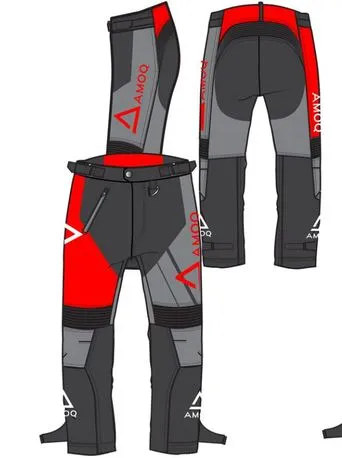 Pakollinen (Must-Have) AMOQ Snowcross Housut Musta/Punainen