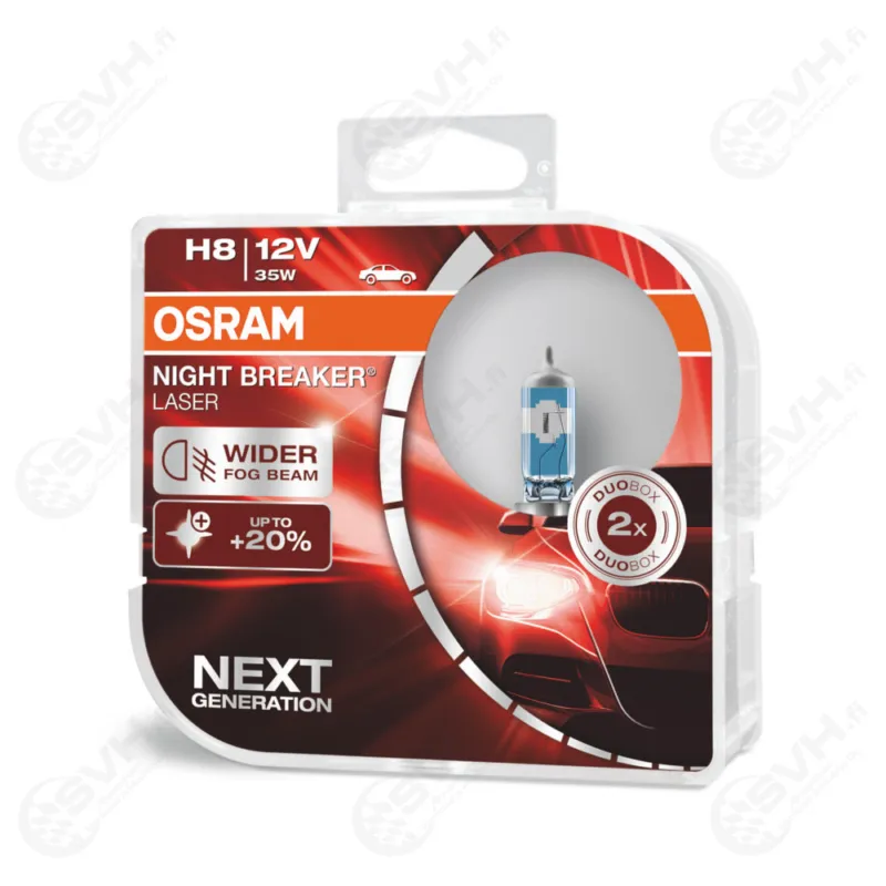 Halpa Osram 12V 35W H8 Night Breaker Laser +150%