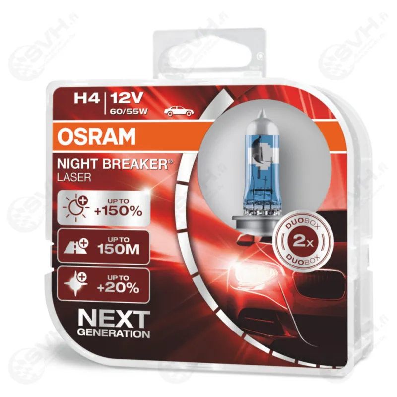 Osram 12V 60/55 H4 Night Breaker Laser +150% Kuuma Tarjous