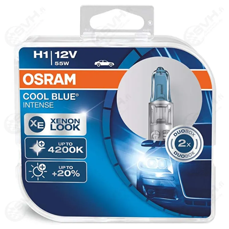 Osram 12V 55W H1 Cool Blue Intense duo Uusi Malli