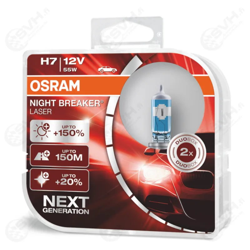 Osram 12V 55W H7 Night Breaker Laser +150% Superhinta