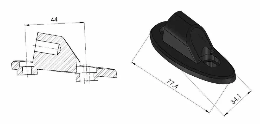 Puig Adapter Left Rear Mirror Gti Honda Pakollinen (Must-Have)