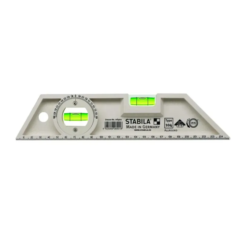 Asiakkaiden Suosikki STABILA Muovivesivaaka 25cm, 104 Allround