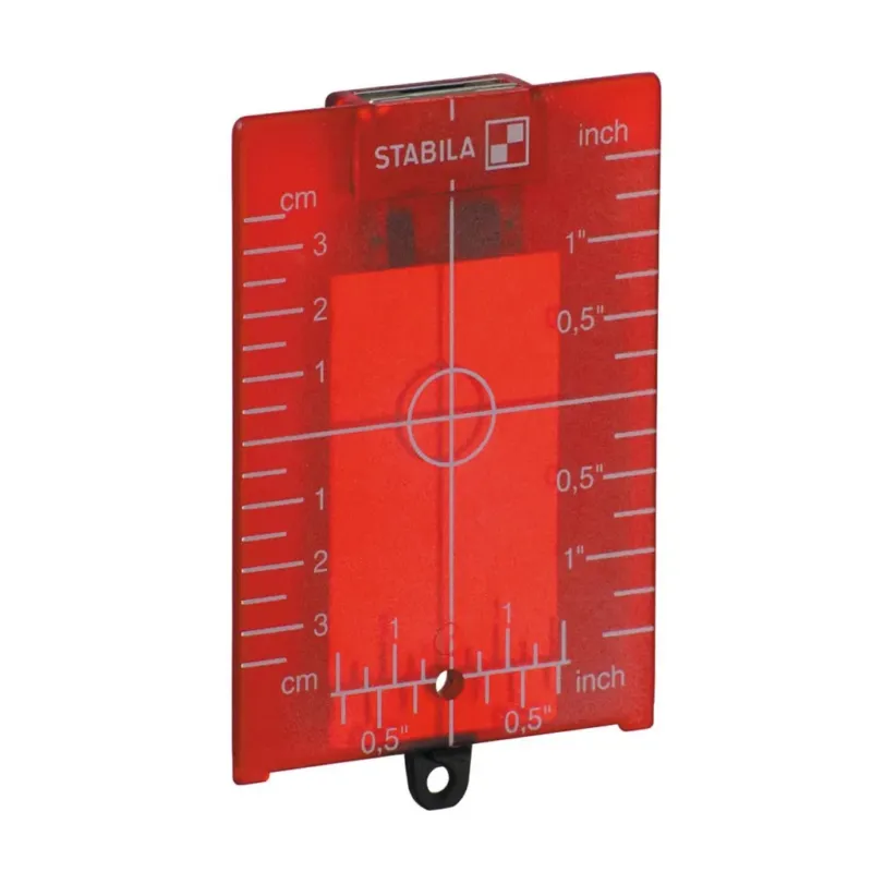 STABILA Tähtäinlevy lasereille, punainen cm/tuuma Flash-Tarjous