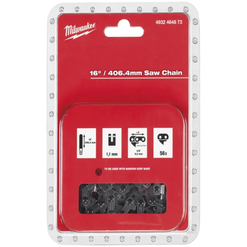TERÄKETJU 16" 56VL 3/8" 1,1MM Viikonlopputarjous