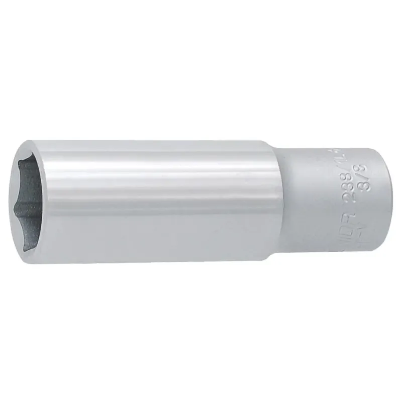 Ajankohtainen UNIOR 3/8" 8mm 6-kulmainen hylsy 238/IL pitkä