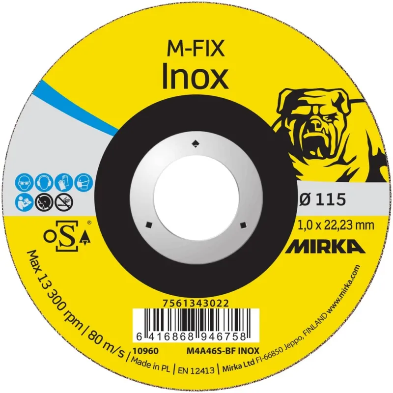 Halpa Hinta MIRKA KATKAISULAIKKA 115X1,0X22,2MM M-FIX INOX
