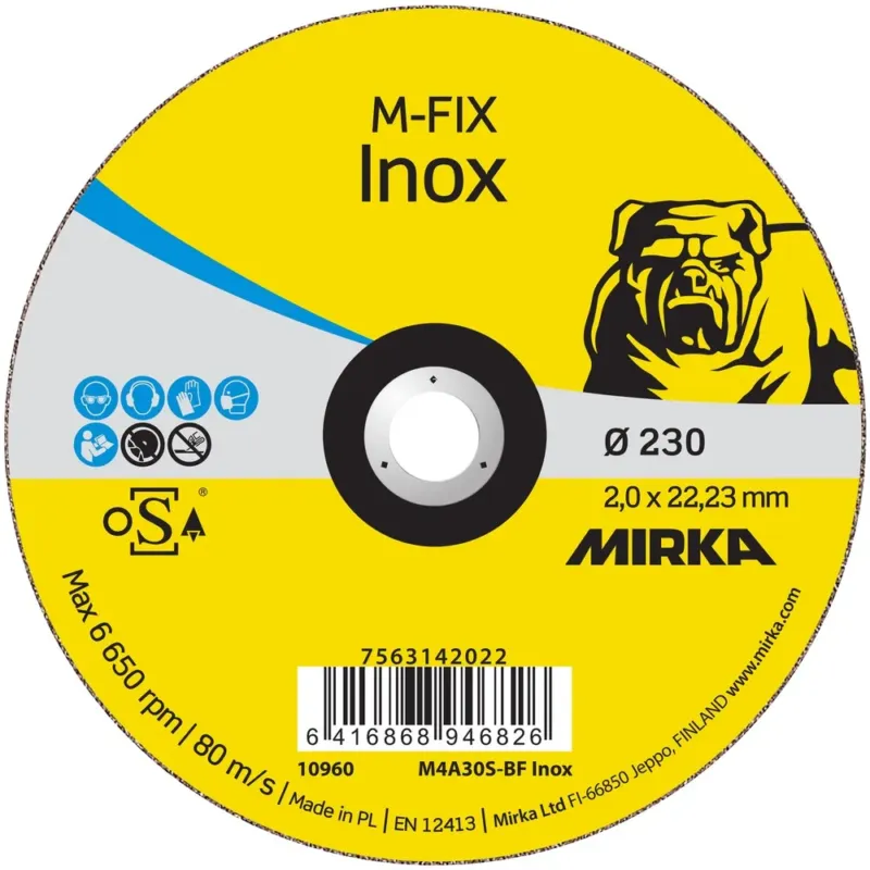 Alennettu Hinta MIRKA KATKAISULAIKKA 230X2,0X22,2MM M-FIX INOX