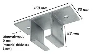 KANNATIN KATTOMALLI YKSÖIS (60X68MM) Uusi Malli