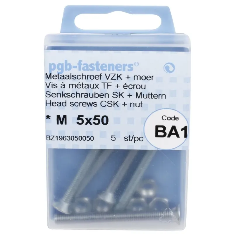 Aito UPPOKANTARUUVI M5X50 5KPL DIN965