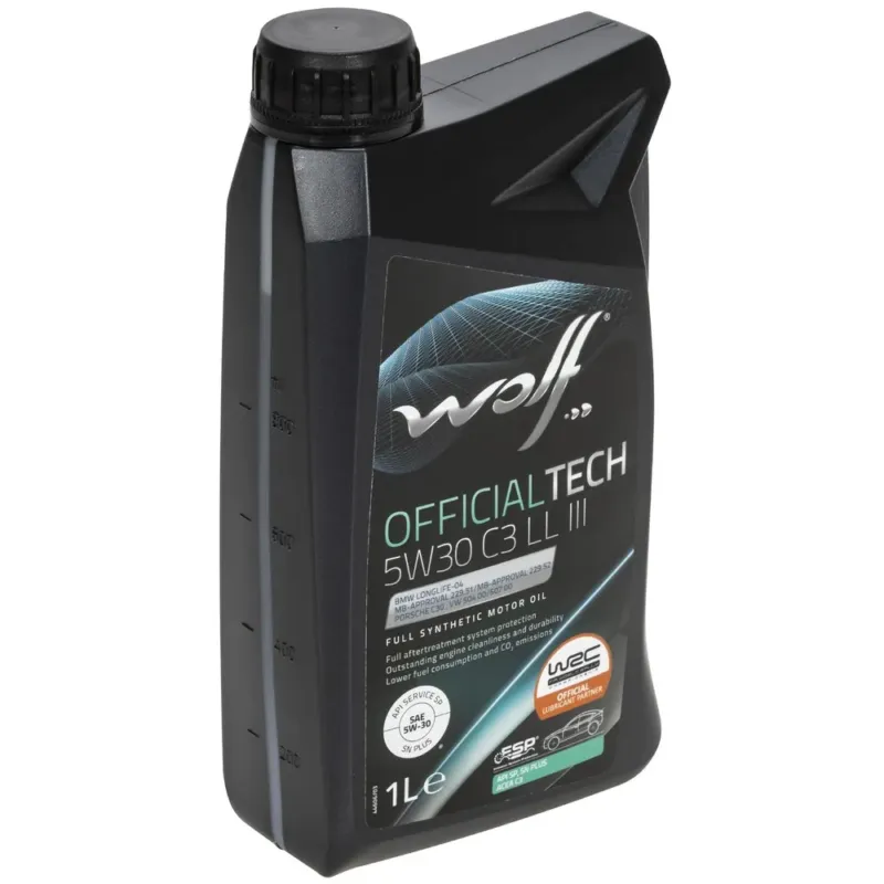 Korkea Laatu WOLF OFFICIALTECH 5W-30 C3 LL III 1L