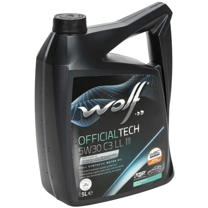WOLF OFFICIALTECH 5W-30 C3 LL III 5L Edullinen