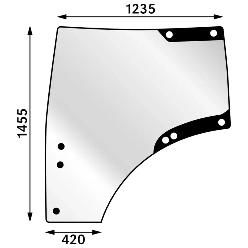 Alkuperäinen OVILASI JOHN DEERE VAS 6105R-6210R