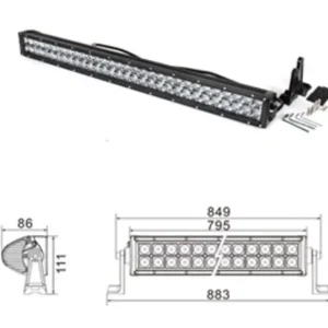 Tehdashinta Kinwons Led Kaukovalopaneeli 10-32V 180W