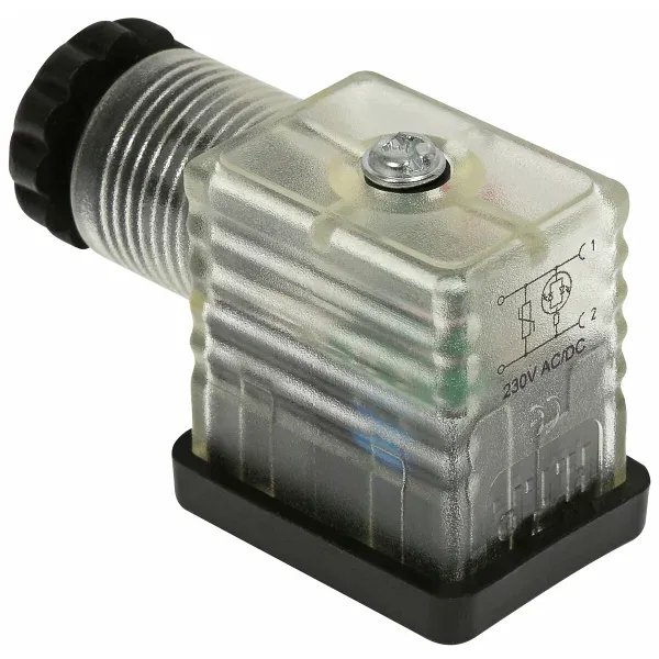 PISTOKE 22LED VDR 220V VÄRITÖN DIN43650B Halpa