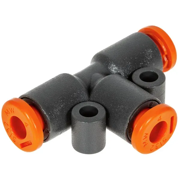 Turvallinen Maksu PISTOLIITIN 8MM T-LIITIN TEKNOPOLYMERI R22 IP