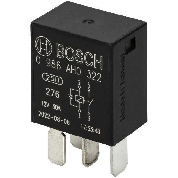 Poisto MIKRORELE 4-NAP 12V 30A DIODILLA