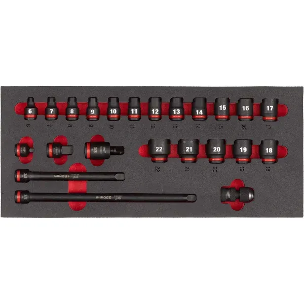 Aito HYLSYSARJA 3/8" STD FOAM 23P
