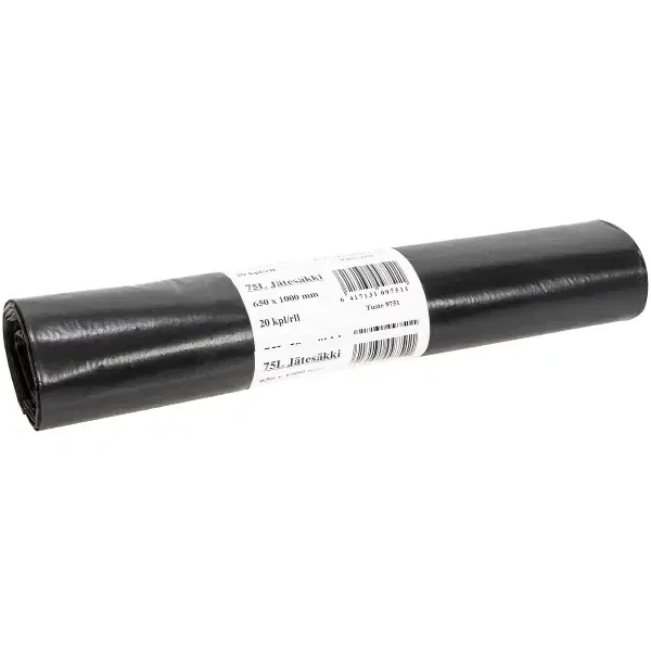 JÄTESÄKKI 75L 650X1000MM 20KPL/RLL Osta Verkossa