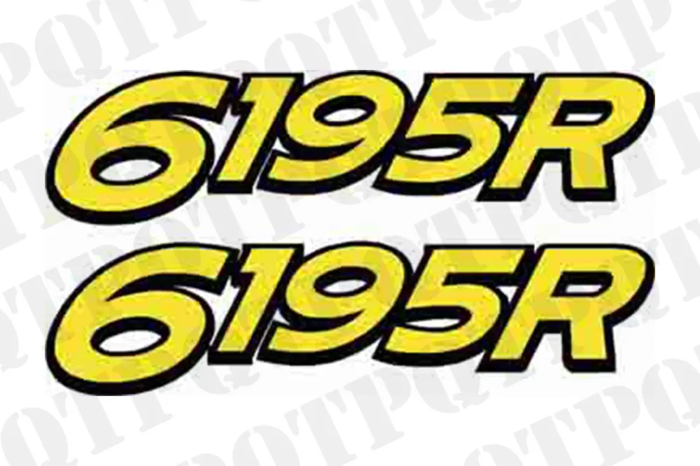 Ajankohtainen John Deere 6195R Model Decal Left and Right