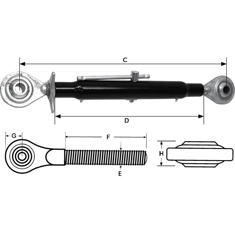 TYÖNTÖVARSI M36X3 2-3 545-805 Kampanjahinta