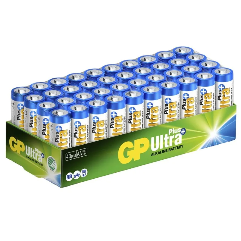 GP ULTRA PLUS ALKALINE AA-PATTERI LR6 40-PACK Pikatoimitus