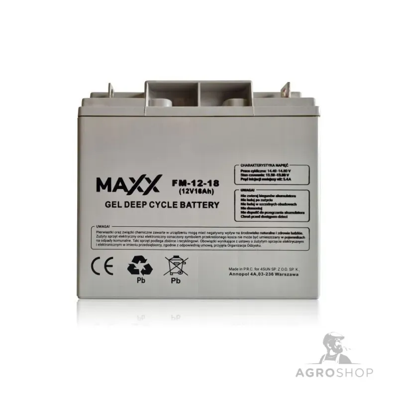 Edullinen Geeliakku MAXX 12V 18Ah