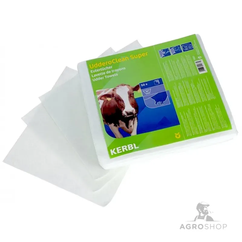 Uutuus Uudelleenkäytettävät utareliinat UdderoClean Super 27x29cm 50 kpl